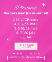 Date des cours vendredi soir
